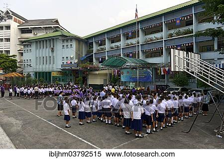 "Children in a schoolyard, Chinatown of Bangkok, Thailand, Asia" View Large Photo Image Stock Photography - "Children in a schoolyard, Chinatown of Bangkok, Thailand, Asia". Fotosearch