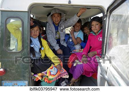 "Children in an SUV, Union Potrero, Quispillacta, Ayacucho, Peru, South America" View Large Photo Image Stock Photo - "Children in an SUV, Union Potrero, Quispillacta, Ayacucho, Peru, South America". Fotosearch