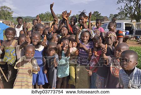 Picture - "Children in Waiima, Kono District, Sierra Leone, Africa". Fotosearch