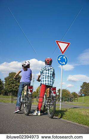 Children on bicycles at a traffic awareness course View Large Photo Image Stock Image - Children on bicycles at a traffic awareness course. Fotosearch