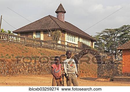 "Children standing in front of the Palace Museum, Palace of Bafut, Bafut, Northwest Region, Cameroon, Africa" View Large Photo Image Picture - "Children standing in front of the Palace Museum, Palace of Bafut, Bafut, Northwest Region, Cameroon, Africa". Fotosearch