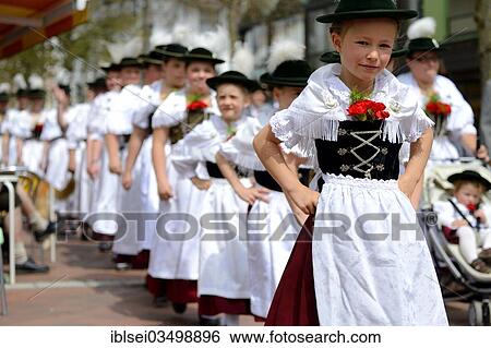 "Children wearing traditional costume in a parade, Mindelheim, Unterallgau District, Bavaria, Germany, Europe" View Large Photo Image Stock Photograph - "Children wearing traditional costume in a parade, Mindelheim, Unterallgau District, Bavaria, Germany, Europe". Fotosearch