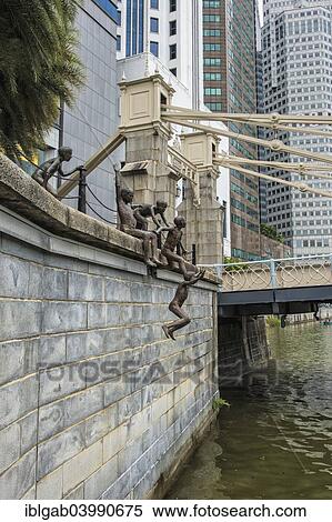 "Children's sculpture near the Cavenagh bridge, Singapore, Asia" View Large Photo Image Stock Photography - "Children's sculpture near the Cavenagh bridge, Singapore, Asia". Fotosearch