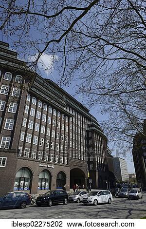 Stock Image - "Chile House, Kontorhausviertel district, Hanseatic City of Hamburg, Germany, Europe". Fotosearch
