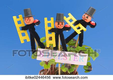Chimneysweep figurines as lucky charms for the new year View Large Photo Image Stock Photograph - Chimneysweep figurines as lucky charms for the new year. Fotosearch