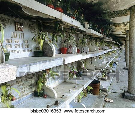 "Chinese Cemetery, graveyard for baby, children's cemetery, urns, graves, Manila, Luzon, Philippines, Asia" View Large Photo Image Stock Image - "Chinese Cemetery, graveyard for baby, children's cemetery, urns, graves, Manila, Luzon, Philippines, Asia". Fotosearch