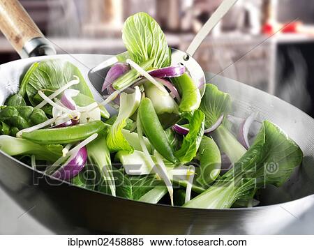 Chinese stir fry vegetables in a wok View Large Photo Image Stock Photography - Chinese stir fry vegetables in a wok. Fotosearch