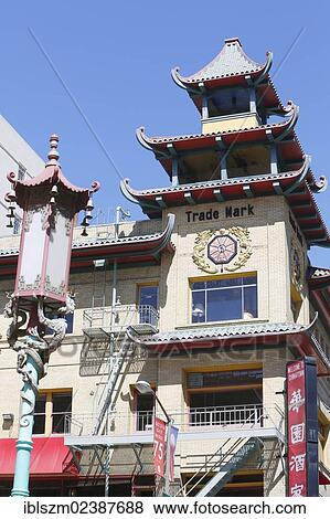 "Chinese-style architecture, Waverly Place also known as the Street of the Painted Balconies, San Francisco, California, USA" View Large Photo Image Stock Photo - "Chinese-style architecture, Waverly Place also known as the Street of the Painted Balconies, San Francisco, California, USA". Fotosearch