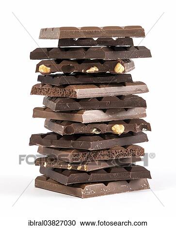 "Chocolate bars, stacked" View Large Photo Image Stock Image - "Chocolate bars, stacked". Fotosearch