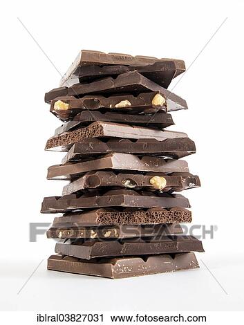 "Chocolate bars, stacked" View Large Photo Image Stock Image - "Chocolate bars, stacked". Fotosearch