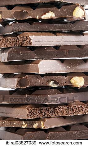 "Chocolate bars, stacked" View Large Photo Image Stock Photo - "Chocolate bars, stacked". Fotosearch