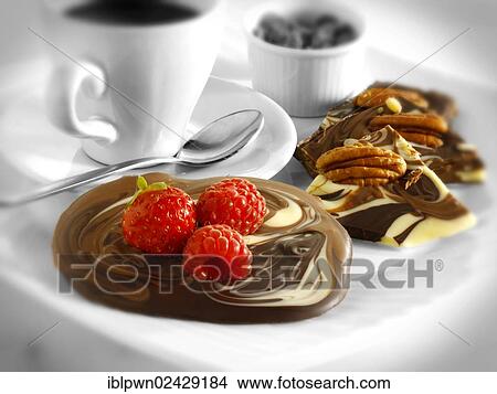 Chocolate biscuits and coffee View Large Photo Image Picture - Chocolate biscuits and coffee. Fotosearch