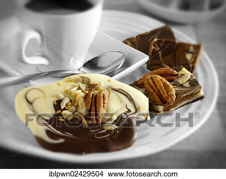 Picture - Chocolate biscuits and coffee. Fotosearch