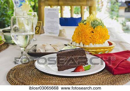 "Chocolate cake at a cafe, Ubud, Bali, Indonesia, Asia" View Large Photo Image Stock Photo - "Chocolate cake at a cafe, Ubud, Bali, Indonesia, Asia". Fotosearch