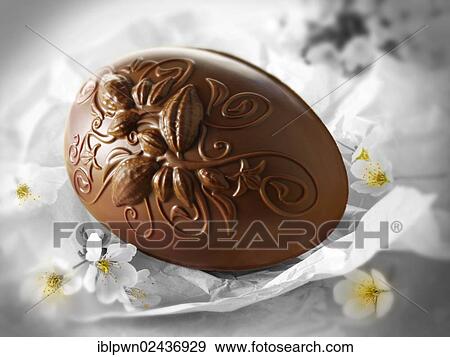 Stock Photo - Chocolate Easter egg. Fotosearch