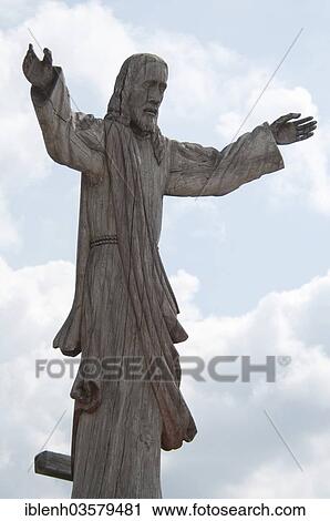 "Christ statue on the Hill of Crosses, Siauliai, Siauliai District Municipality, Lithuania, Europe" View Large Photo Image Stock Image - "Christ statue on the Hill of Crosses, Siauliai, Siauliai District Municipality, Lithuania, Europe". Fotosearch