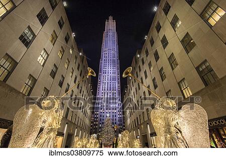 "Christmas Angels at Rockefeller Center, Manhattan, New York City, New York, USA" View Large Photo Image Stock Photography - "Christmas Angels at Rockefeller Center, Manhattan, New York City, New York, USA". Fotosearch