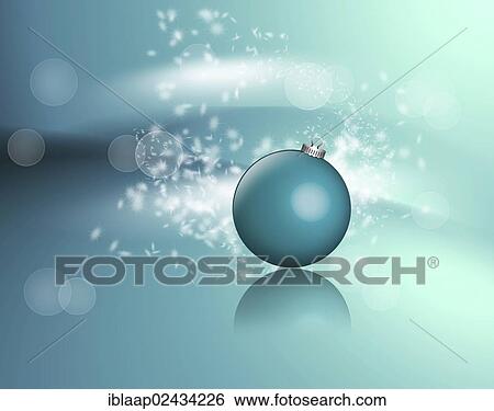 Stock Photograph - "Christmas bauble, light reflections, illustration". Fotosearch