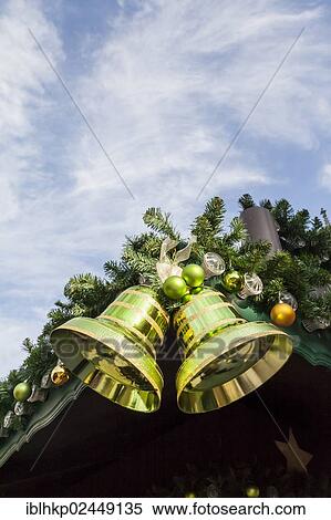 "Christmas decoration with bells, Christmas market, Munsterplatz, Ulm, Baden-Wuerttemberg, Germany, Europe" View Large Photo Image Stock Photography - "Christmas decoration with bells, Christmas market, Munsterplatz, Ulm, Baden-Wuerttemberg, Germany, Europe". Fotosearch