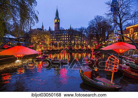 "Christmas decorations in the Tivoli Gardens amusement park, city centre, Kopenhagenop, Denmark, Europe" View Large Photo Image Stock Photo - "Christmas decorations in the Tivoli Gardens amusement park, city centre, Kopenhagenop, Denmark, Europe". Fotosearch