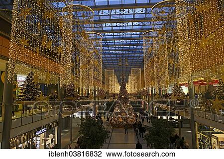 "Christmas lights at the shopping centre """"Potsdamer Platz Arkaden"""", Berlin, Germany, Europe" View Large Photo Image Stock Image - "Christmas lights at the shopping centre """"Potsdamer Platz Arkaden"""", Berlin, Germany, Europe". Fotosearch