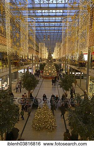 "Christmas lights at the shopping centre """"Potsdamer Platz Arkaden"""", Berlin, Germany, Europe" View Large Photo Image Stock Photograph - "Christmas lights at the shopping centre """"Potsdamer Platz Arkaden"""", Berlin, Germany, Europe". Fotosearch