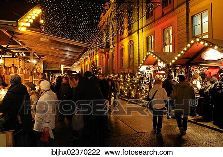 Stock Image - "Christmas Market at Opernpalais, Bebelplatz square, Unter den Linden, Mitte, Berlin, Germany, Europe". Fotosearch