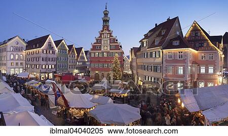 "Christmas market at the Old Town Hall, Esslingen am Neckar, Baden-Wurttemberg, Germany, Europe" View Large Photo Image Stock Photography - "Christmas market at the Old Town Hall, Esslingen am Neckar, Baden-Wurttemberg, Germany, Europe". Fotosearch