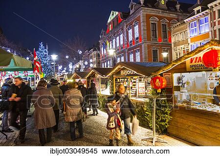 "Christmas market, Christmas village on Place Saint Lambert square, Luttich, Wallonia, Belgium, Europe" View Large Photo Image Stock Photography - "Christmas market, Christmas village on Place Saint Lambert square, Luttich, Wallonia, Belgium, Europe". Fotosearch