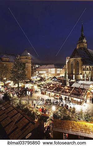 "Christmas market in front of the Collegiate Church, Stuttgart, Baden-Wurttemberg, Germany, Europe" View Large Photo Image Stock Image - "Christmas market in front of the Collegiate Church, Stuttgart, Baden-Wurttemberg, Germany, Europe". Fotosearch