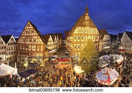 "Christmas market in the market square of Markgroningen, Baden-Wurttemberg, Germany, Europe" View Large Photo Image Stock Photo - "Christmas market in the market square of Markgroningen, Baden-Wurttemberg, Germany, Europe". Fotosearch
