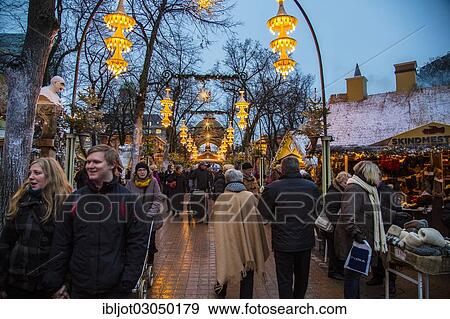 "Christmas market in Tivoli Gardens amusement park, city centre, Copenhagen, Capital Region of Denmark, Denmark, Europe" View Large Photo Image Stock Photo - "Christmas market in Tivoli Gardens amusement park, city centre, Copenhagen, Capital Region of Denmark, Denmark, Europe". Fotosearch
