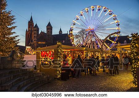 "Christmas market in Vrijthof square, historical old town, with ice skating rink and ferris wheel, Servatius Basilica Church, Maastricht, Limburg, The Netherlands, Europe" View Large Photo Image Stock Photograph - "Christmas market in Vrijthof square, historical old town, with ice skating rink and ferris wheel, Servatius Basilica Church, Maastricht, Limburg, The Netherlands, Europe". Fotosearch