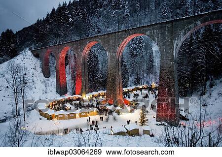"Christmas market, Ravenna Bridge, Ravenna Gorge, Ravenna gorge, Schwarzwald, Black Forest, Baden-Wurttemberg, Germany, Europe" View Large Photo Image Stock Photo - "Christmas market, Ravenna Bridge, Ravenna Gorge, Ravenna gorge, Schwarzwald, Black Forest, Baden-Wurttemberg, Germany, Europe". Fotosearch