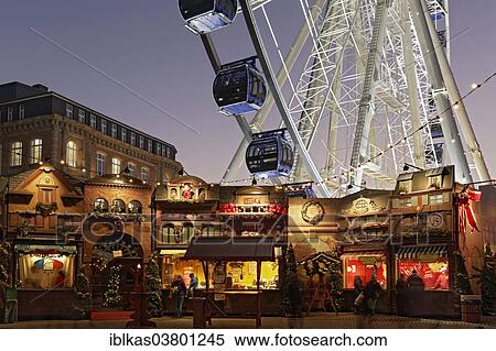 "Christmas market with a ferris wheel on Burgplatz square, historic town centre, Dusseldorf, North Rhine-Westphalia, Germany, Europe" View Large Photo Image Stock Photography - "Christmas market with a ferris wheel on Burgplatz square, historic town centre, Dusseldorf, North Rhine-Westphalia, Germany, Europe". Fotosearch