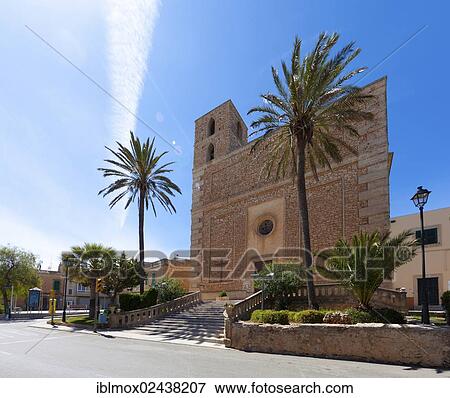 "Church de S'Horta, Horta, Mallorca, Majorca, Balearic Islands, Spain, Europe" View Large Photo Image Stock Photo - "Church de S'Horta, Horta, Mallorca, Majorca, Balearic Islands, Spain, Europe". Fotosearch