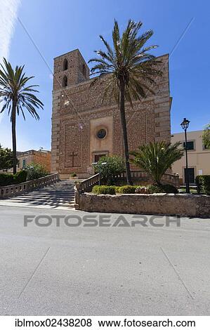 Stock Photo - "Church de S'Horta, Horta, Mallorca, Majorca, Balearic Islands, Spain, Europe". Fotosearch