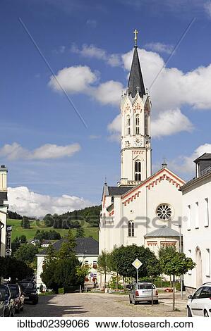 "Church, Eibenstock, Saxony, Germany, Europe" View Large Photo Image Stock Photograph - "Church, Eibenstock, Saxony, Germany, Europe". Fotosearch