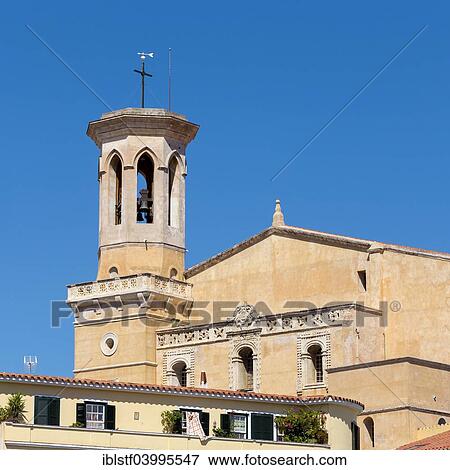 "Church Iglesia de Santa Maria, historic centre of Mao, Mahon, Menorca, Balearic Islands, Spain, Europe" View Large Photo Image Stock Photo - "Church Iglesia de Santa Maria, historic centre of Mao, Mahon, Menorca, Balearic Islands, Spain, Europe". Fotosearch
