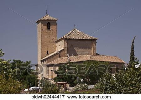 Stock Photo - "Church, Iglesia del Salvador, Granada, Andalucia, Spain, Europe, PublicGround, Europe". Fotosearch