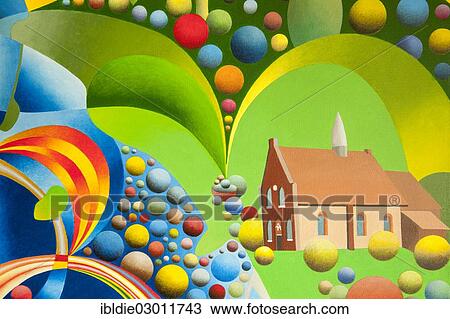 "Church in Bredstedt, acrylic painting, artist Gerhard Kraus, Kriftel, North Frisia, Schleswig-Holstein, Germany, Europe" View Large Photo Image Stock Image - "Church in Bredstedt, acrylic painting, artist Gerhard Kraus, Kriftel, North Frisia, Schleswig-Holstein, Germany, Europe". Fotosearch