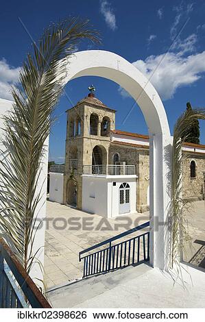 Stock Photograph - "Church in Kalandra, Kassandra, Halkidiki, Greece, Europe". Fotosearch
