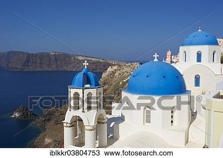 "Church in Oia, Santorini, Cyclades, Greece, Europe" View Large Photo Image Stock Image - "Church in Oia, Santorini, Cyclades, Greece, Europe". Fotosearch