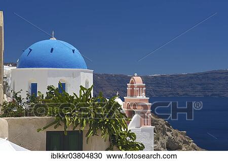 "Church in Oia, Santorini, Cyclades, Greece, Europe" View Large Photo Image Stock Image - "Church in Oia, Santorini, Cyclades, Greece, Europe". Fotosearch