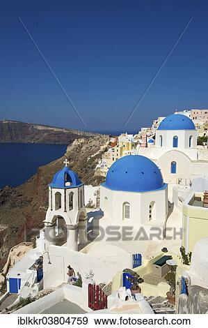 "Church in Oia, Santorini, Cyclades, Greece, Europe" View Large Photo Image Stock Photo - "Church in Oia, Santorini, Cyclades, Greece, Europe". Fotosearch