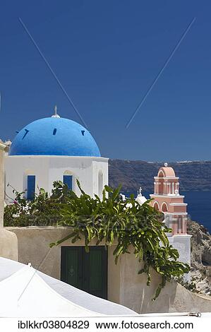 "Church in Oia, Santorini, Cyclades, Greece, Europe" View Large Photo Image Stock Photo - "Church in Oia, Santorini, Cyclades, Greece, Europe". Fotosearch