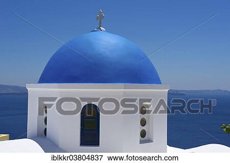 "Church in Oia, Santorini, Cyclades, Greece, Europe" View Large Photo Image Stock Photo - "Church in Oia, Santorini, Cyclades, Greece, Europe". Fotosearch