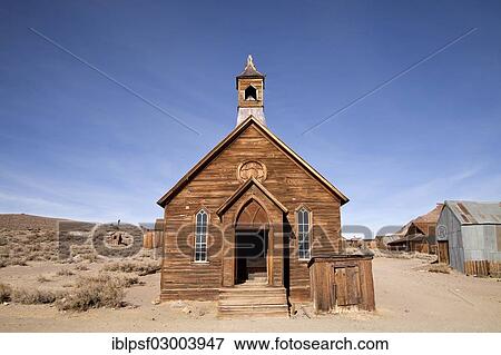 "Church in the ghost town of Bodie, Bodie, California, United States, North America" View Large Photo Image Stock Photo - "Church in the ghost town of Bodie, Bodie, California, United States, North America". Fotosearch