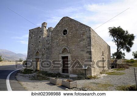 "Church of Agios Georgios, archaeological site, Gortyn, Crete, Greece, Europe" View Large Photo Image Stock Photo - "Church of Agios Georgios, archaeological site, Gortyn, Crete, Greece, Europe". Fotosearch