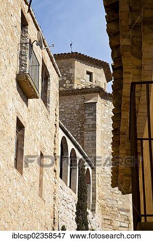 Stock Photo - "Church of Guimera, village of Guimera, Lleida, Catalonia, Spain, Europe". Fotosearch